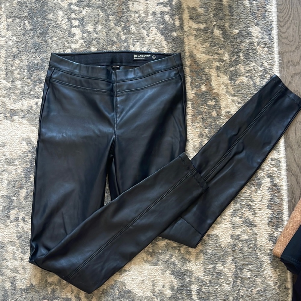 Blank NYC leather leggings